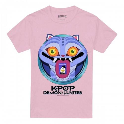 K-Pop Demon Hunters Unisex Adult Save The Date Derpy Tiger Cartoon T-Shirt