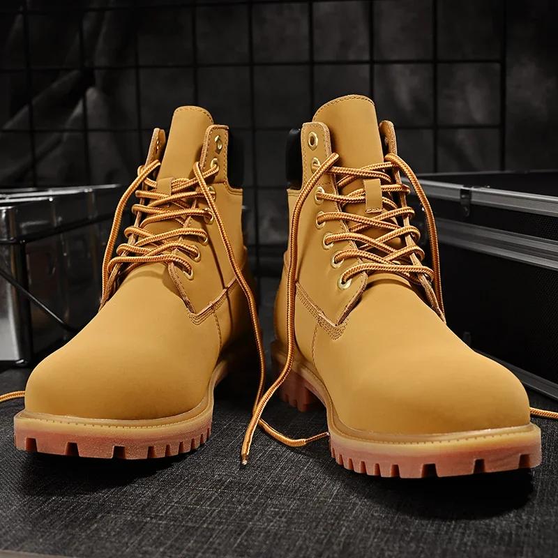 Handmade Boots Men Work Shoes Men's Shoe High Heel Ankle Boots Dress Booty Man Brown Boot Casual Sneakers Free Delivery Shoes