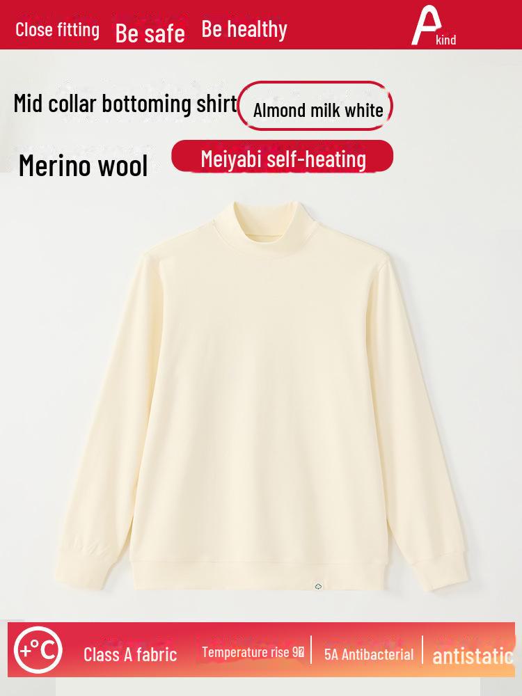 A-type Men's Thick Warm Wool Velvet Two-in-One Long Sleeve Shirt for Autumn/Winter