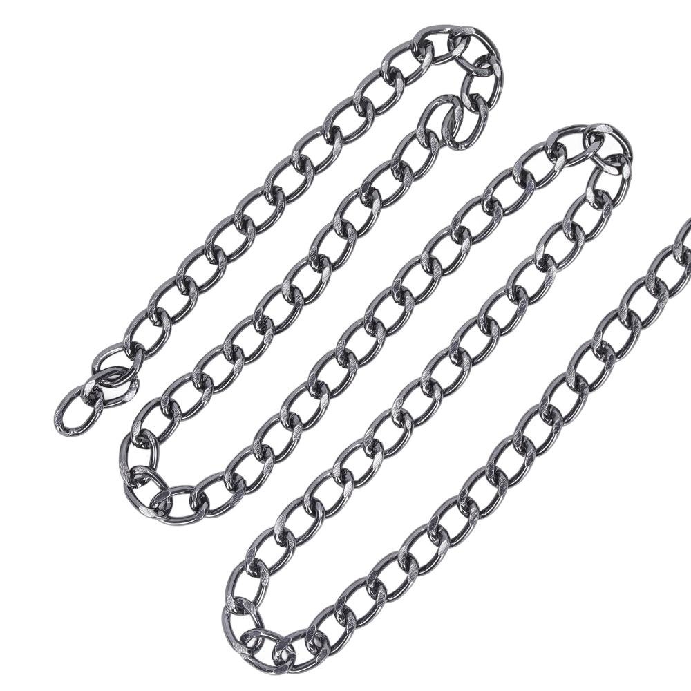 Black Plated Curb Chain Oval Links Chain Roll Jewelry Tools Chain Spool  DIY Crafts