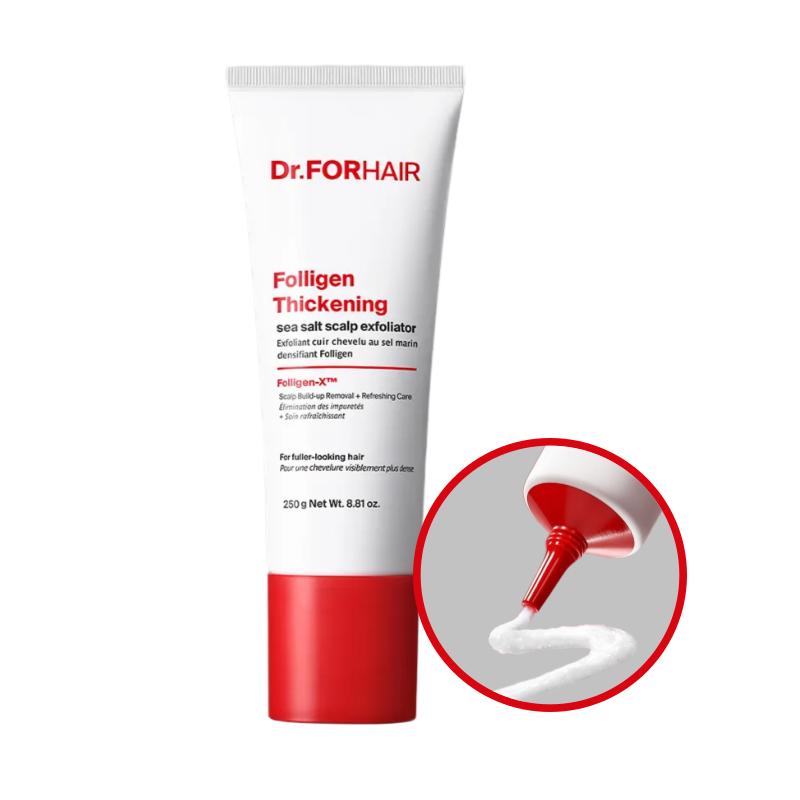 [Dr.FORHAIR] Folligen Thickening Sea Salt Scalp Exfoliator 250g Deep Cleansing & Root Strengthening