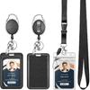 Hot Selling Retractable Badge Reel High Elasticity Work Badge Detachable Phone Lanyard ID Card Holder