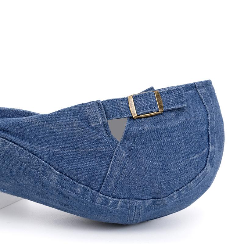 Denim Beret Men's Forward Cap Spring Autumn Peaked Cap
