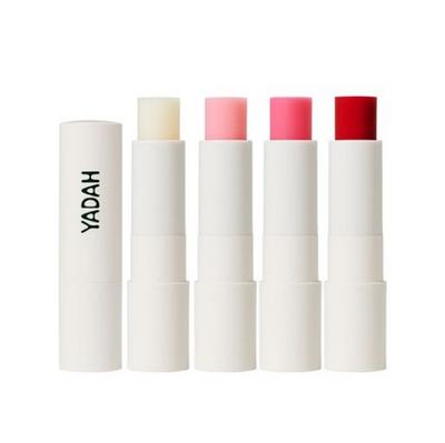 YADAH Cactus Lip Tint Balm 4.8g, Vegan Lip Balm, Vanilla Latte/ Peach Slush/ Strawberry Smoothie/ Cherry Punch, Korean Cosmetics, Kbeauty