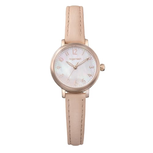 

AngelHeart Women s Flowery Time Watch OA25P-PK-AM Solar Battery 30m Water Resistance Sapphire Crystal White Pearl Dial Stainless Steel