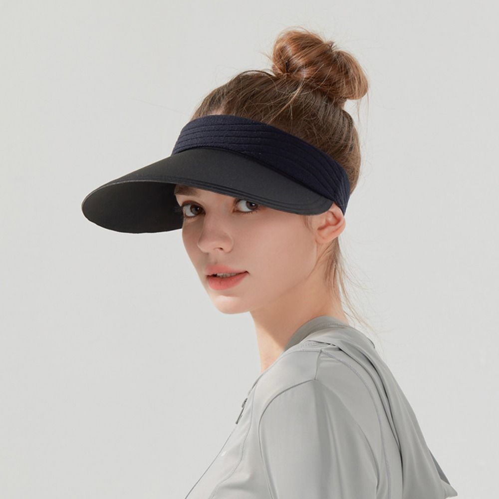 Large Brim Sunscreen Baseball Cap Ice Silk Breathable Air Sun Hat  Golf Running Cycling