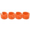 4pcs set Bike Front Rear Fork AntiCollision Rubber Protection Ring Guard Chain Sticker(Green )