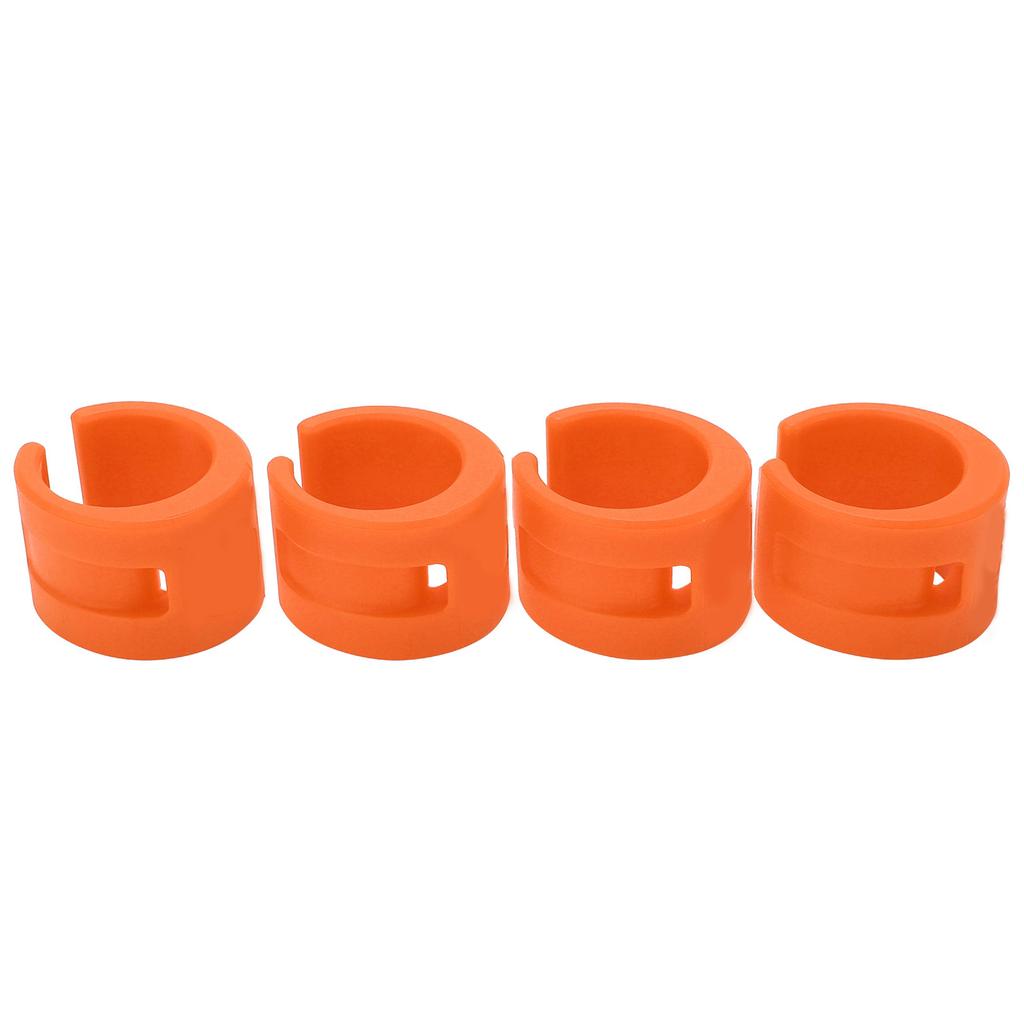4pcs set Bike Front Rear Fork AntiCollision Rubber Protection Ring Guard Chain Sticker(Green )