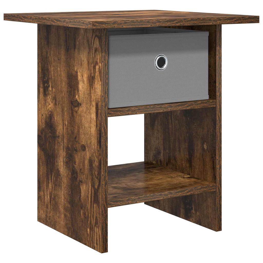 Nightstand Smoked Oak 41 x 40 x 45 cm Engineered Wood