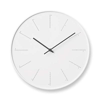 Divide Analog Wall Clock, White, NL17-01 WH