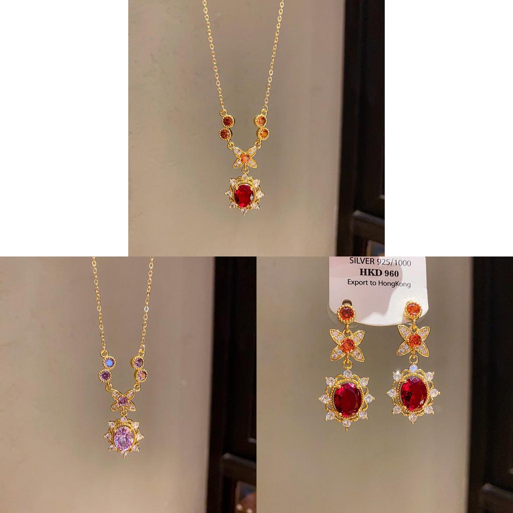 Flower Pendant Necklace With Gold Plating And Zirconia For Elegant Womens Fashion
