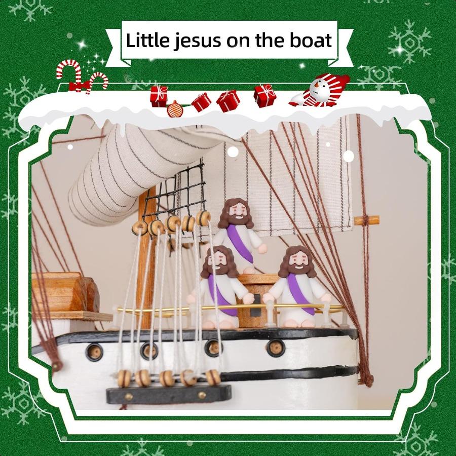 50 Packs Little Jesus Figures Halloween Decorations Mini Jesus Figurines In Bulk Tiny Jesus Figures Baby Jesus Figure 50PC