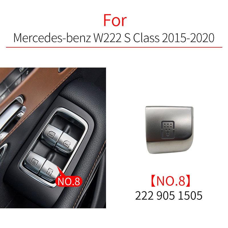 For Benz E S Class Car Power Window Switch Button Cover Cap Accessory For Mercedes W212 W222 E300 S300 S320 S350 S400 S500 S600