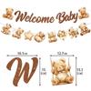 Little Bear Baby Welcome Party Decorative Banner Little Bear Spiral Baby Shower Decorative Flag Set