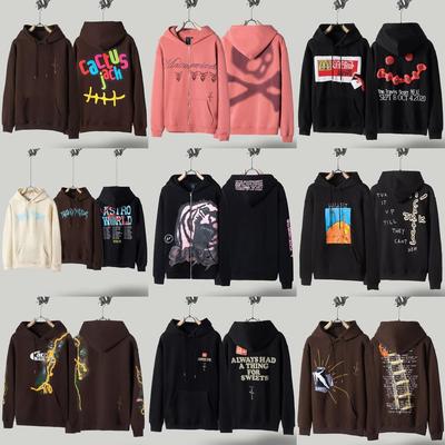Travis Scott Inverted Hook Fleece Hoodie & Casual Pants for Men/Women