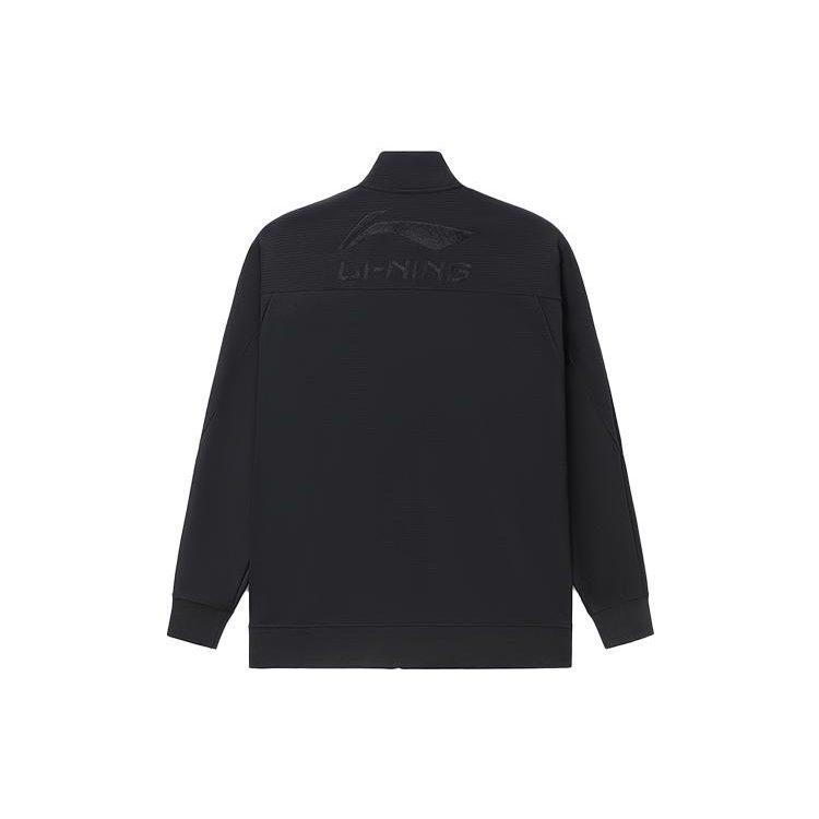 Li Ning Sports Fashion Collection Jackets Men's Black Stand Collar Moderate Other AFDR989-1