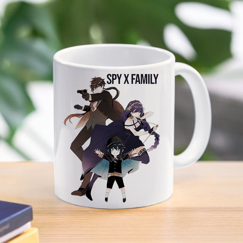 Spy X Family Anya kubek do kawy kubek Loid Yor fałszerz kubki ceramiczne dla dzieci chłopcy herbata kawa z mlekiem naczynia do picia prezent dla przyjaciela
