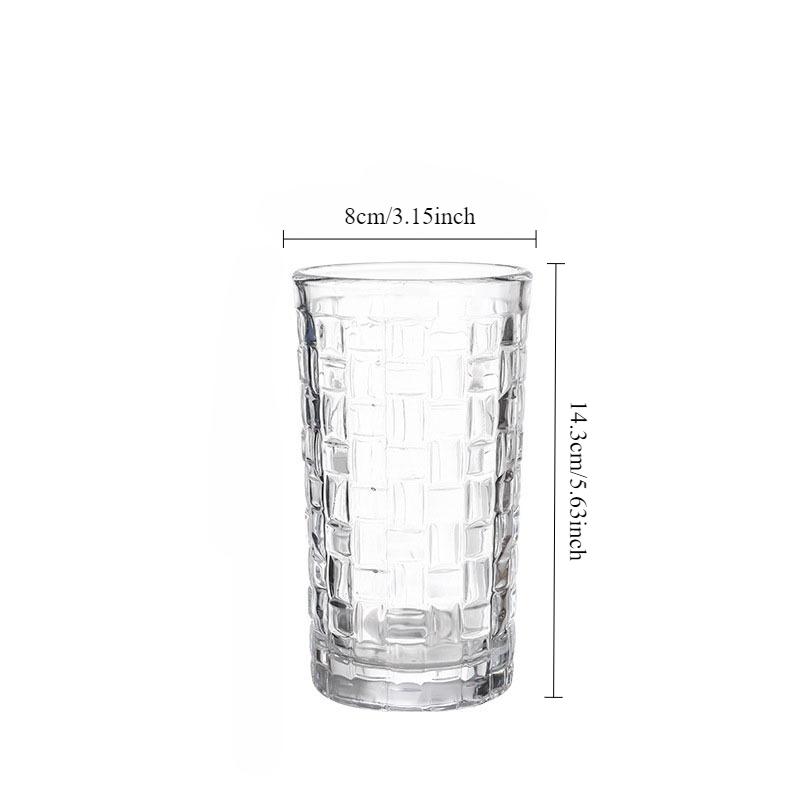 1pcs Household Relief Water Cup Whiskey Brandy Glasses Creative Vine Woven Glass Cup Bar Drinkware Beverage Mug Cocktail Glass