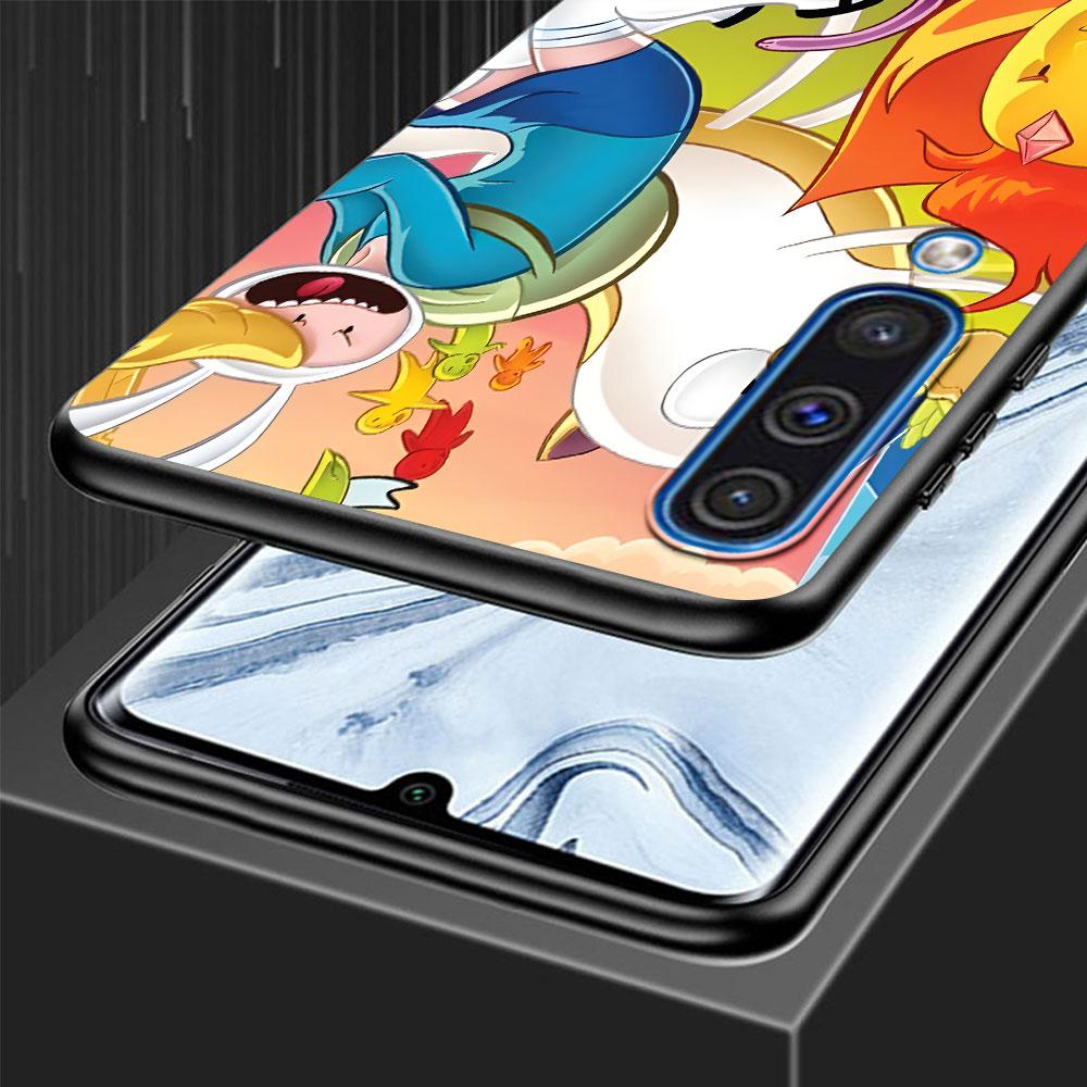 Adventure Fionna & Cake Time Case for Samsung Galaxy A03 A04s A20 A30 A20e A70 A70s A50 A40 A30s A50s A20s TPU Black Phone Cover
