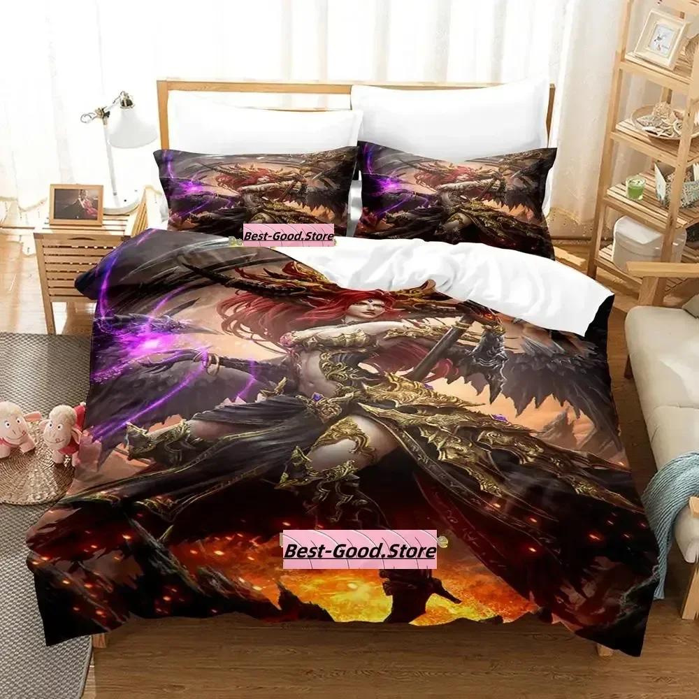 Comforter Personality Demoness Bedding Set Single Twin Full Queen King Size Bed Set Adult Kid Bedroom s Anime Bed