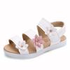Girls' Sandals Gladiator Flowers Sweet Soft Children's Beach Shoes Kids Summer Floral Sandals Princess Cute