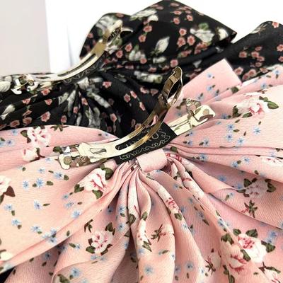 Bogen-Haarspange, koreanischer Stil, großer Bogen, Band, Haargummi, kleine, frische Blumen-Haarnadel, Schleife, Haar, Entenschnabel-Clip-Zubehör