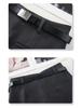 Gray High Waist A-line Midi Skirt: Women's Spring/Autumn 2025 Slimming Temperament Skirt