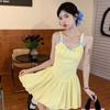 The Practice Includes Sweet Inside, Fragrant Polka Dot Vest, Suspender, Puff Niche Design, High-end Sweet Dress.