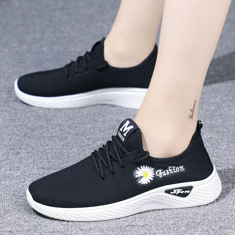Mesh Hollowed-out Sports Shoes Summer New Mesh Shoes Single Shoes Casual Running Lightweight Breathable Fly-woven Shoes