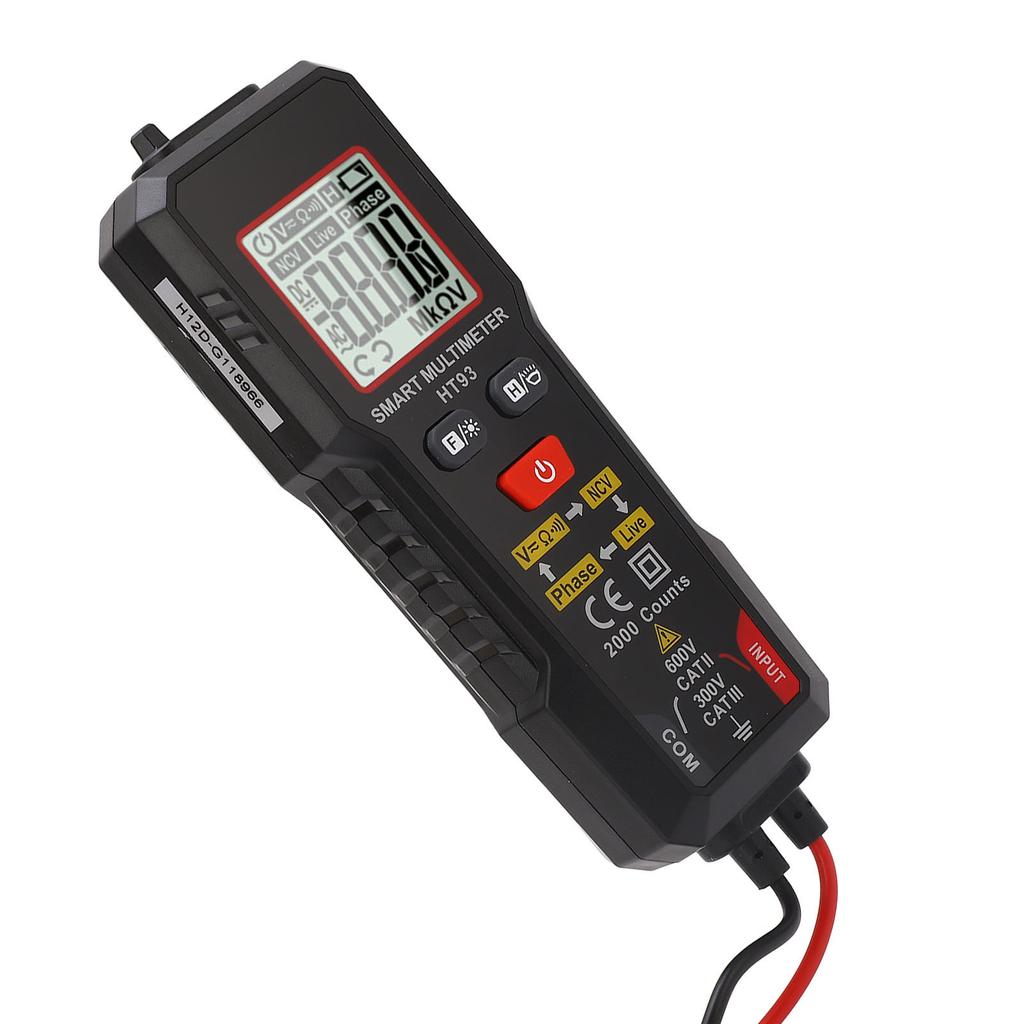 Digital Multimeter Voltage Tester 4000 Counts High Accuracy Phase Sequence Live Wire Automatic