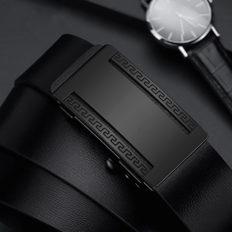 Men'S Toothless Automatic Buckle Does Not Punch Holes, Automatic Buckle Suit Youth Belt