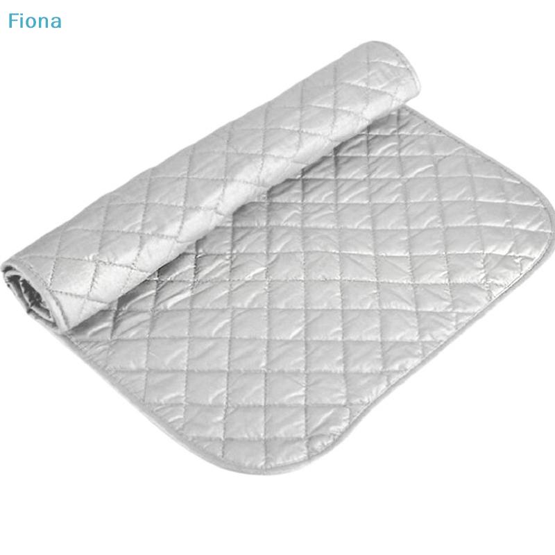 Quilted Ironing Mat, Heat Resistant Silver Coated Ironing Pad,Foldable Ironing Board Alternative for Washer Dryer Home Travel