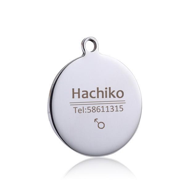 Personalized Stainless Steel Pet Name Tag - Anti-Lost Custom Dog Tag and Collar Nameplate
