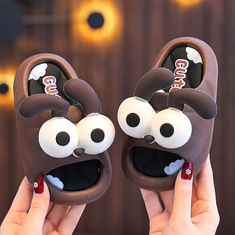 

Children s Slippers Boys Summer New Home Indoor Bath Non-Slip Soft Sole Cute Girls Baby Sandals Slippers 38/39Code（Suitable37-38 коричневый