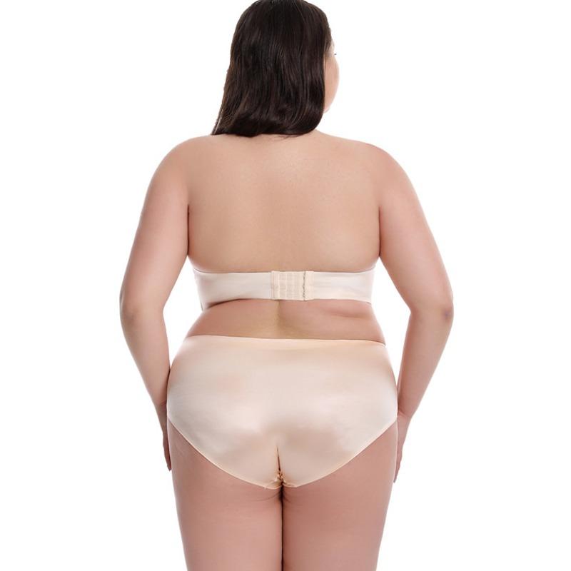 Large Size Strapless Bra Cross Non-slip Wrap Chest Seamless Gathered Women's Tube Top Large Chest Small Bra
