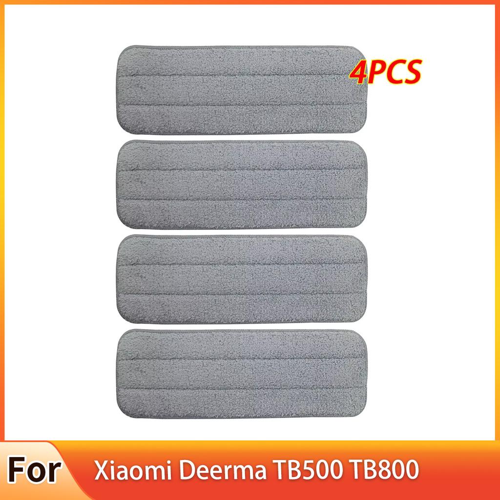 1-4 Pcs Replacement Mop Cloth Rags for Xiaomi Deerma TB500 TB800 Water Spray Mop 360 Rotating Cleaning Cloth Head