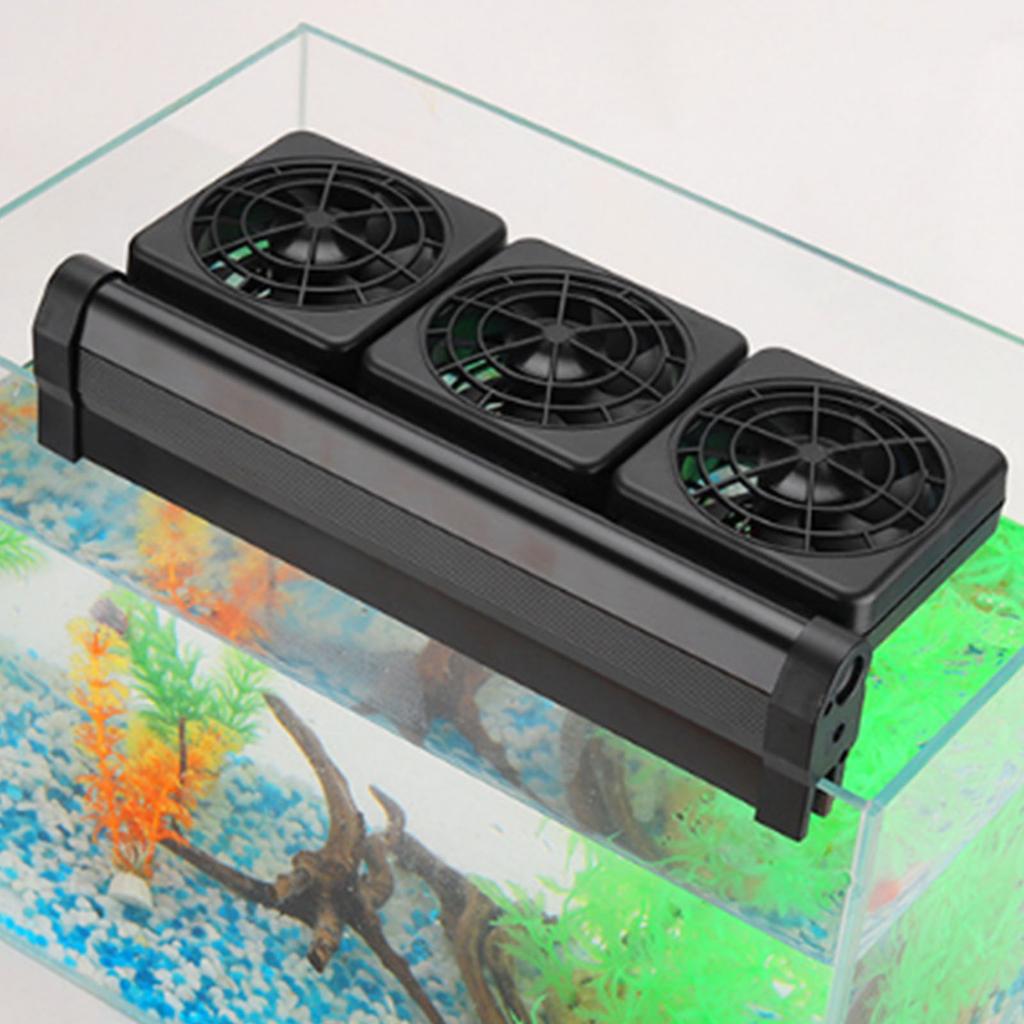 Fish Tank Cooling Fan System Mini Adjustable Wind Speed Aquarium Water Cooling Fan for Aquarium