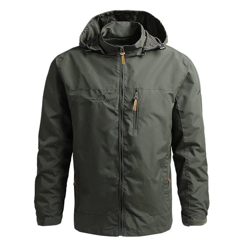 

Tactical Jacket Men Spring and Autumn Military Windproof Waterproof Combat Quick Drying Jackets Hooded Thin Coats Male M-5XL Asian XXXXXL(80-85KG) армія зелений колір