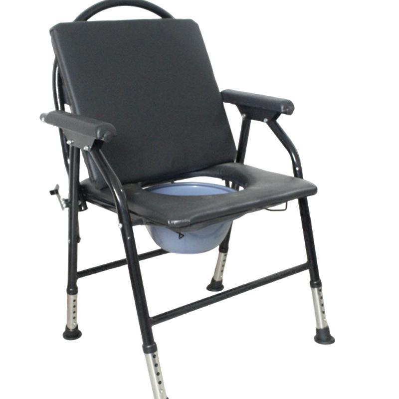 Adjustable Foldable Elderly Bathing Commode Chair