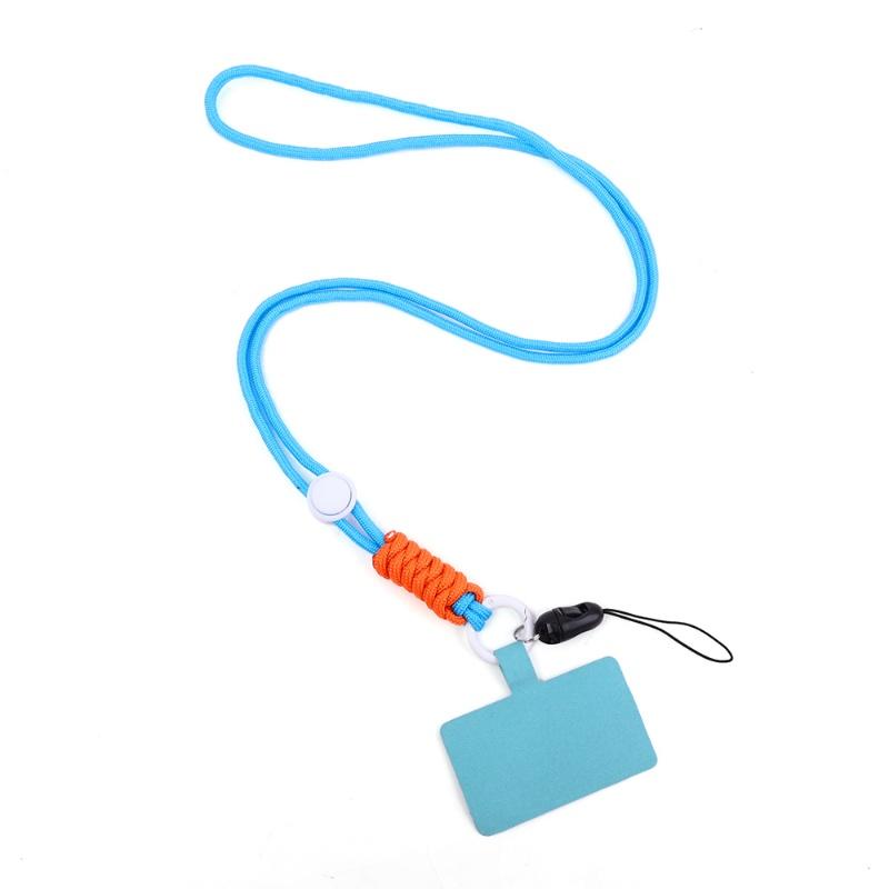 Phone Accessories Phone Hanging Cord Removable Colorful Neck Cord Adjustable Crossbody Patch Nylon Soft Rope Universal Anti-lost Phone Lanyard Strap