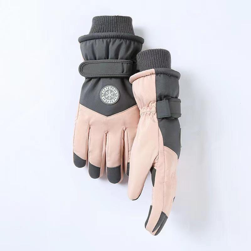 

Ветрозащитные водонепроницаемые горнолыжные перчатки для зимней езды на велосипеде, теплые и морозостойкие, с функцией сенсорного экрана и толстой бархатной подкладкой. One Size