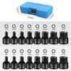 16 Pieces 3/8" Drive Hex Socket Bit Set Wrench Hexagon Sockets Heavy Duty Machinery Tool Kit