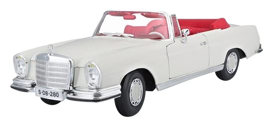 Maisto 1/18 Scale Mercedes-Benz 280SE Cabriolet 1967 Cream Finished Model