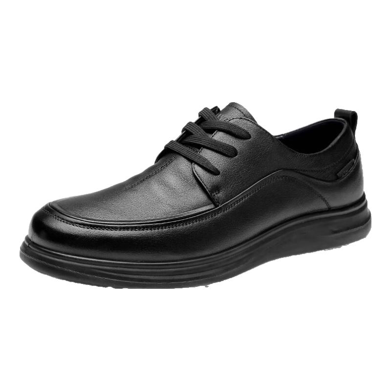 Qianren Men s Business Casual Leather Derby Shoes 40