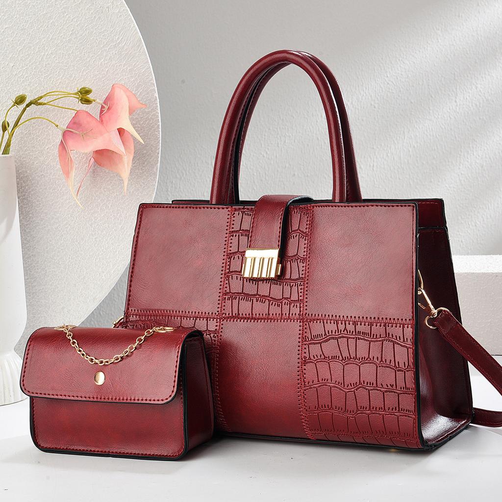 Nouveau Sac à Langer Motif Pierre Assemblée Haute Valeur Grande Capacité Sac à Main Multifonctionnel Lumière Luxe Sac à Bandoulière Unique Sac Bandoulière