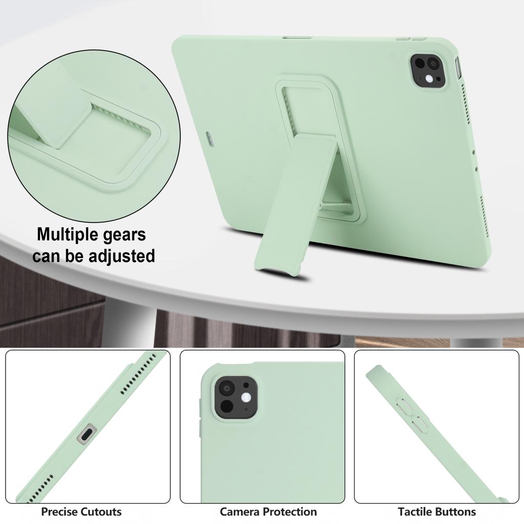 Tablet Case For iPad Pro 12.9-inch (2018) / 12.9 (2020) / 12.9 (2021) / 12.9 (2022) TPU + PC Skin-Friendly Kickstand Tablet Cover