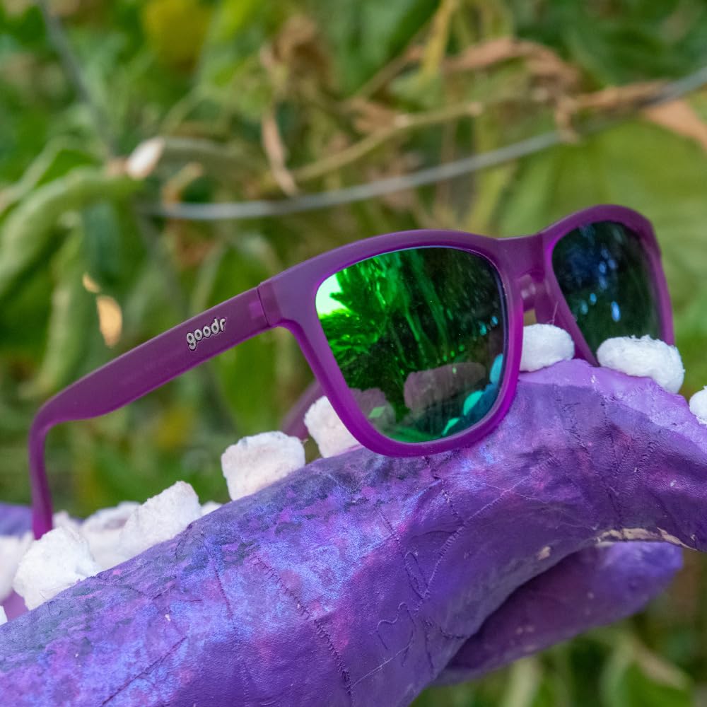 Goodr OG Series UV Stays in Mirrored for Men and Perfect for Mountain and Outdoor Activities with a Sunglasses, Lightweight, Polarized, Protection,