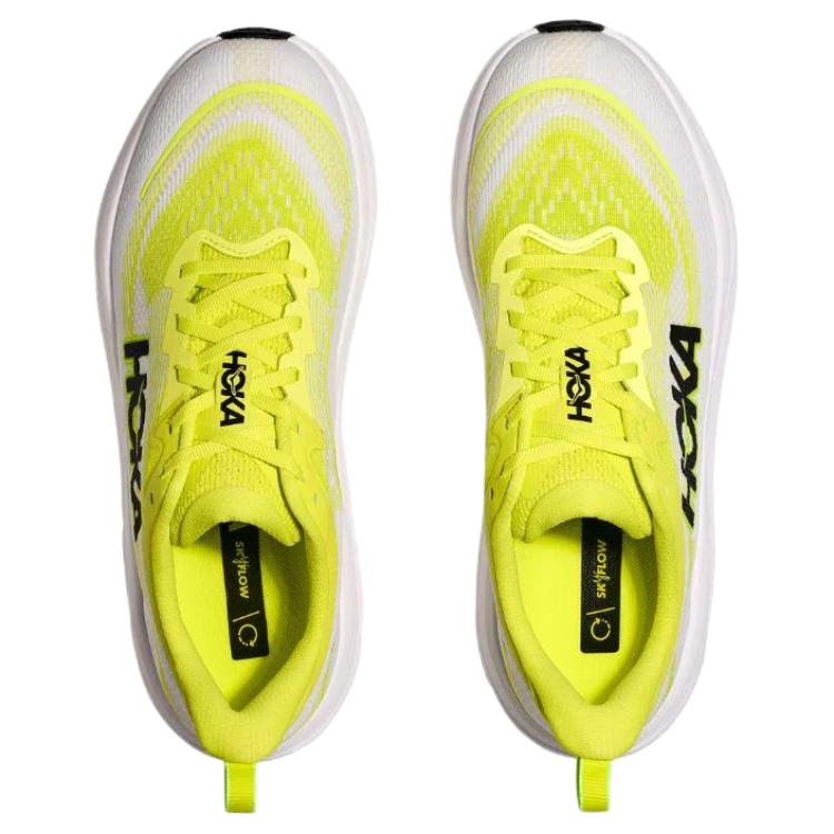HOKA ONE ONE SKYFLOW Trail Running Shoes Men's Yellow White 1155111-NRS