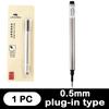 JINHAO 11cm Metal Refills 0.5/0.7mm Blue/Black Roller Ballpoint Pen Business Ball Pen Refills Office School Supply Stationery