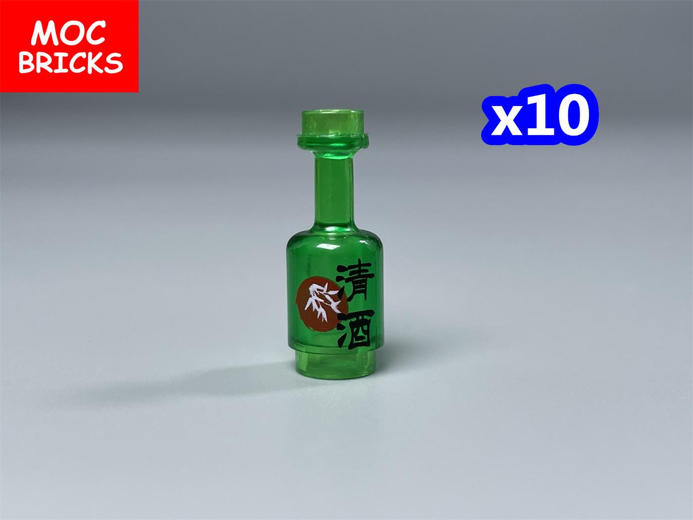 

Нетоксичні Moc Цеглинки Прозора Пляшка Пиво Келих для Вина Напій Пиво Міні Цеглинки з Малюнком Аксесуари Будівельні Блоки Дитячі Іграшки